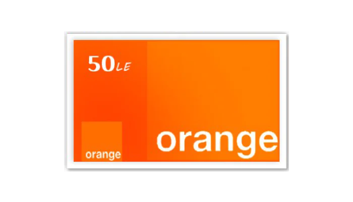 Orange card 50 Pound